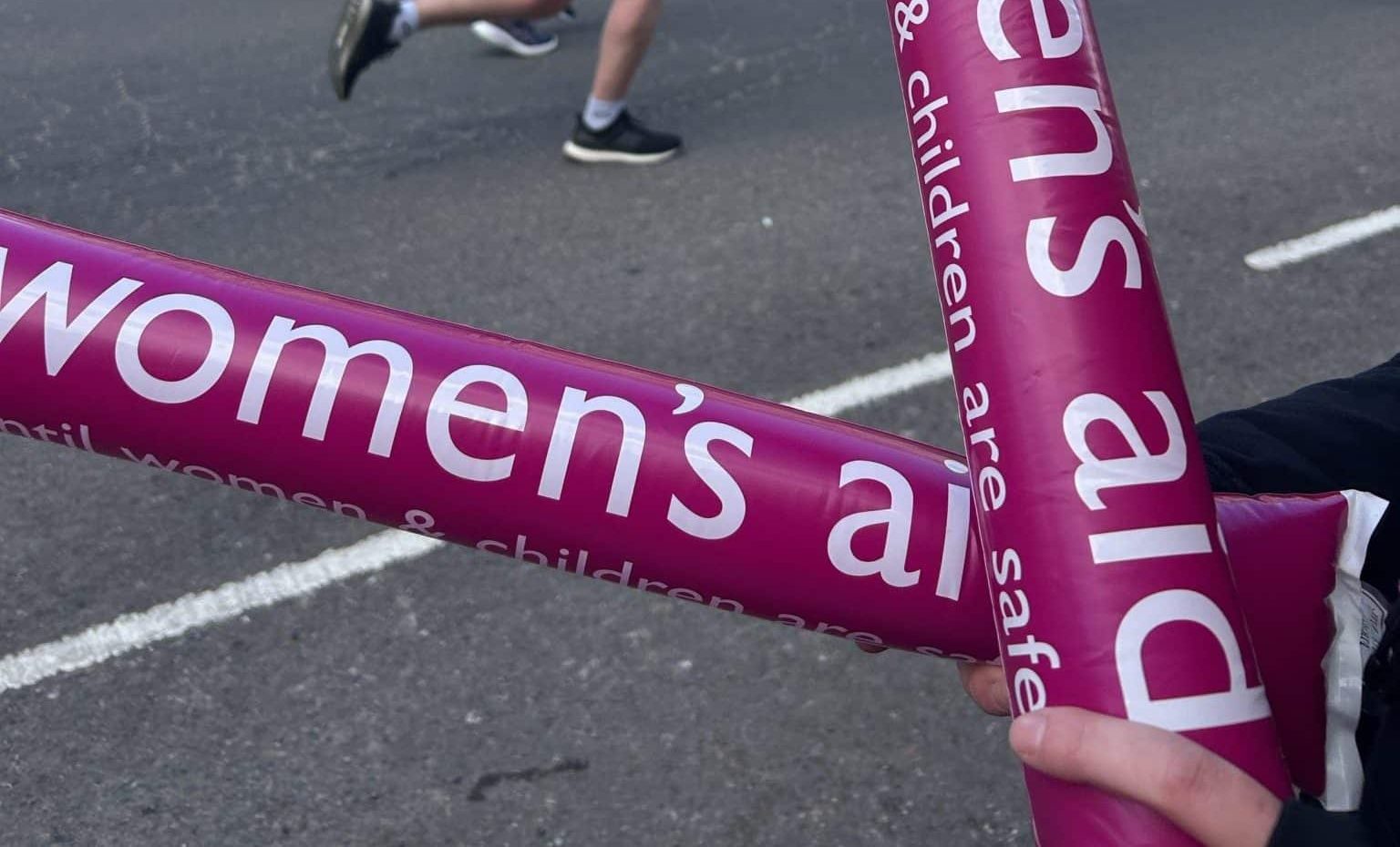 Women's Aid cheer stick
