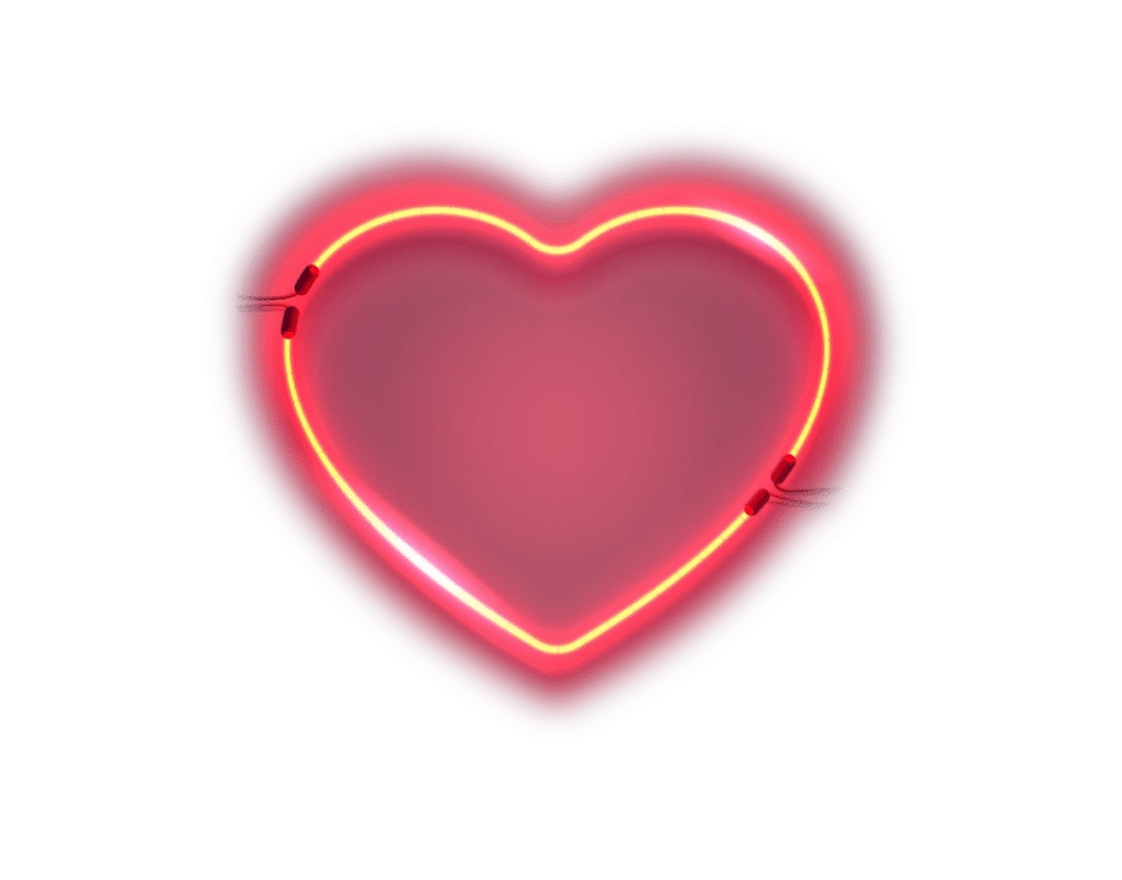 Lit up heart - LoveRespect