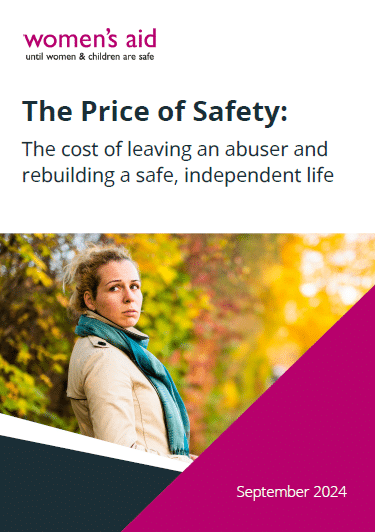 The Price of Safety: The cost of leaving an abuser and rebuilding a safe, independent life report cover.